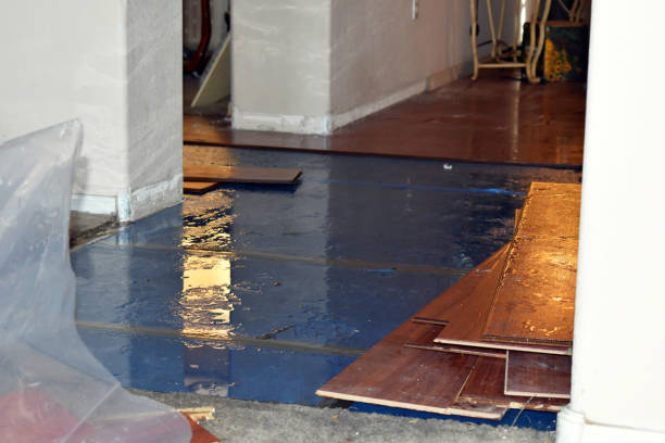 Professional Sewage Cleanup technician working in Russell, PA